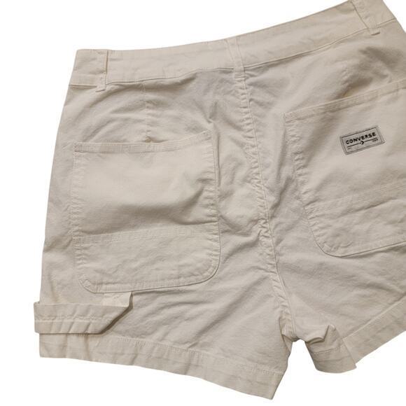 Converse White Sz 28 Chino Short Pocket Belt Loop Zipper Fly Casual Skater EUC - Picture 7 of 8